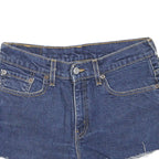 LEVI'S Womens Denim Blue Shorts S W30 Floral Patch Detail Cut-Off Summer