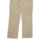 CARHARTT Mens Cotton Blend Beige Regular Fit Straight Leg Trousers W32 L30