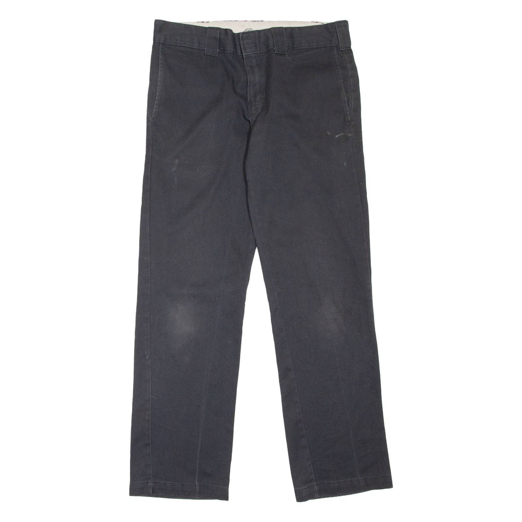 DICKIES Workwear Womens Trousers Black Slim Straight W32 L32