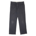 DICKIES Workwear Womens Trousers Black Slim Straight W32 L32