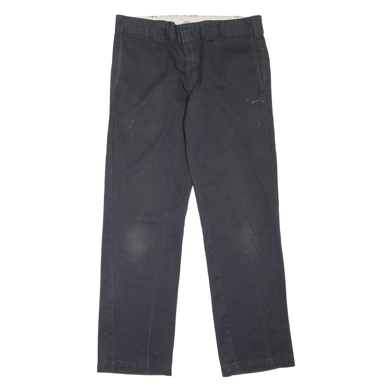 DICKIES Workwear Womens Trousers Black Slim Straight W32 L32