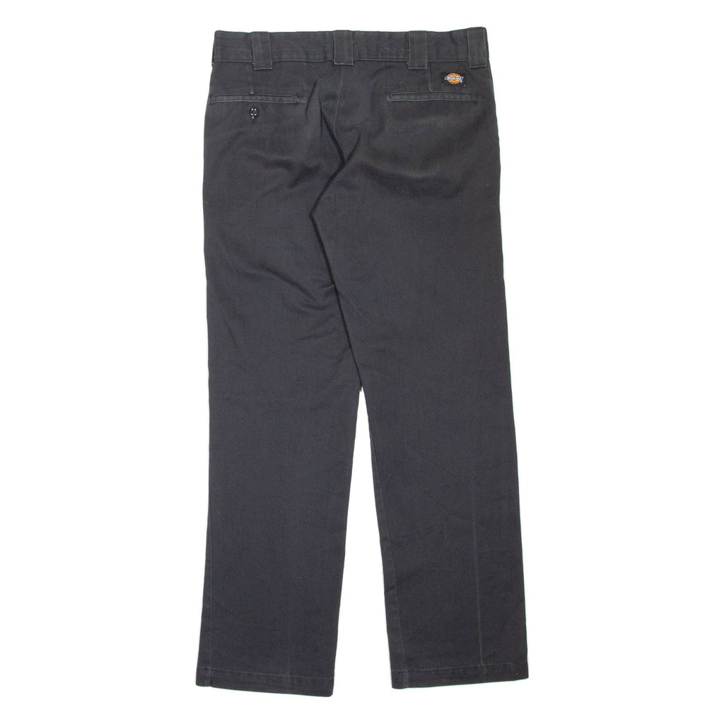 DICKIES Workwear Womens Trousers Black Slim Straight W32 L32