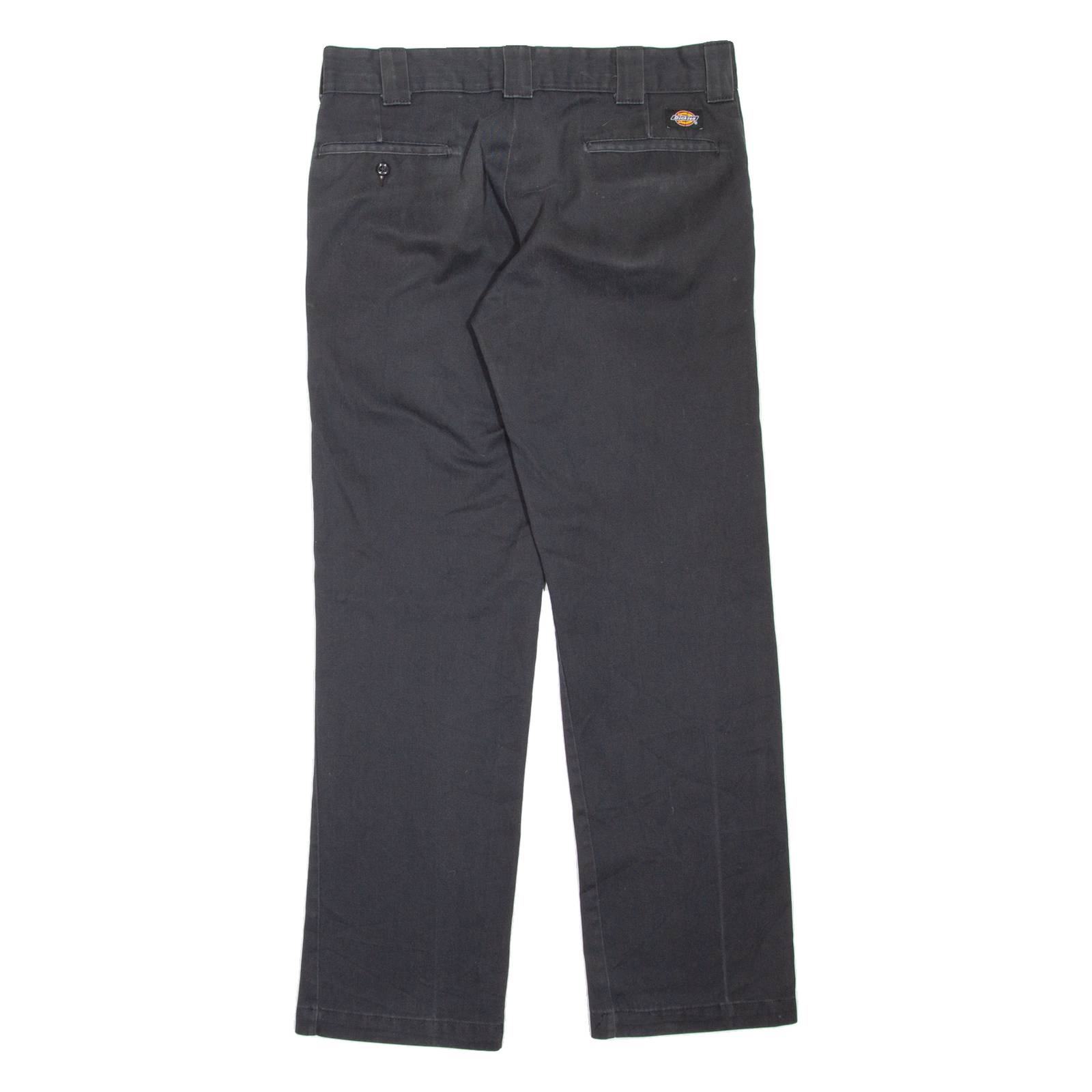 DICKIES Workwear Womens Trousers Black Slim Straight W32 L32