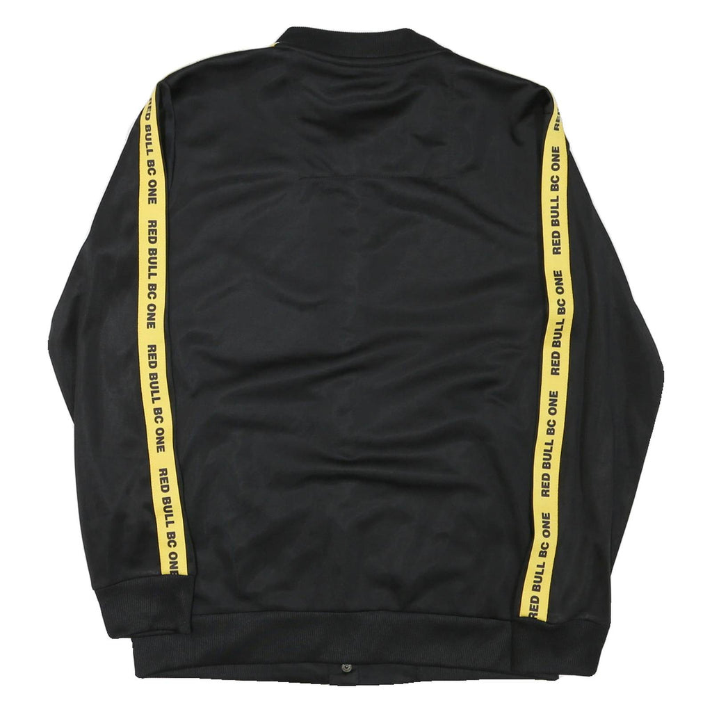 Mens Black Red Bull BC One Track Jacket L Polyester Blend Button Logo