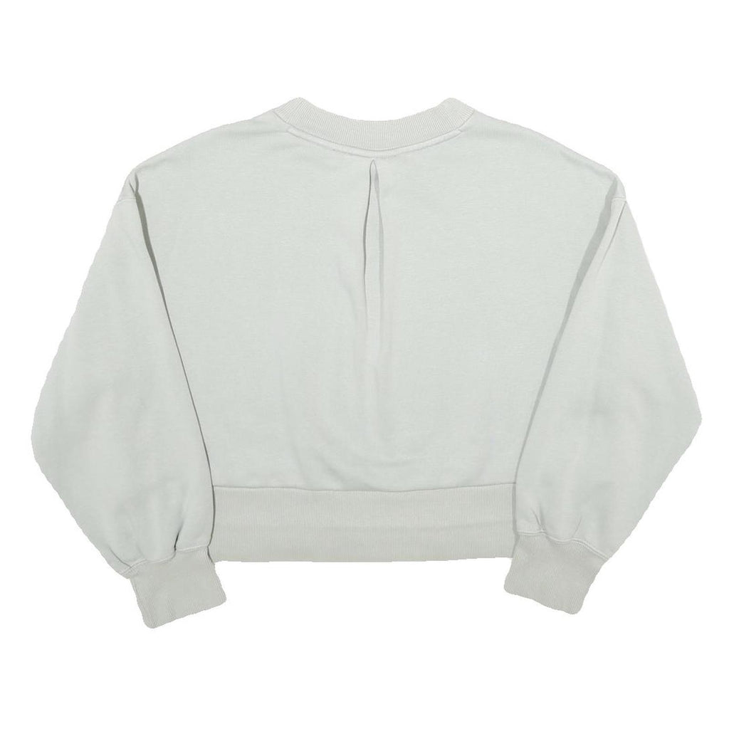 PUMA Womens Grey Cotton Blend Crew Neck XS Sweatshirt Casual Pullover