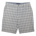 TOMMY HILFIGER Mens Grey Checked Casual Shorts M W34 Cotton Blend Comfortable