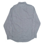 TOMMY HILFIGER Mens Shirt Grey Spotted Long Sleeve L