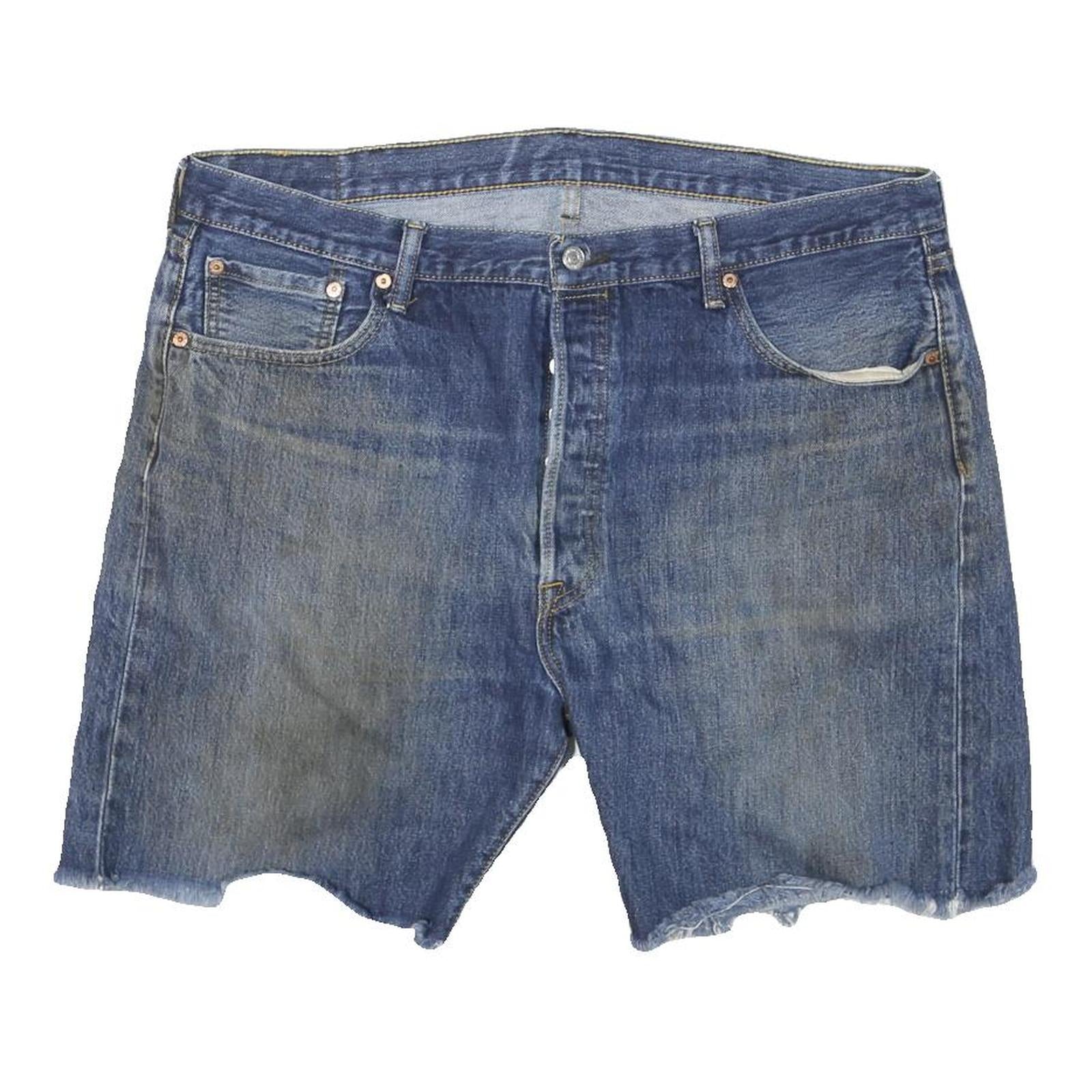 LEVI'S Womens Denim Blue Cut-Off Shorts 3XL W38 Casual Summer Style