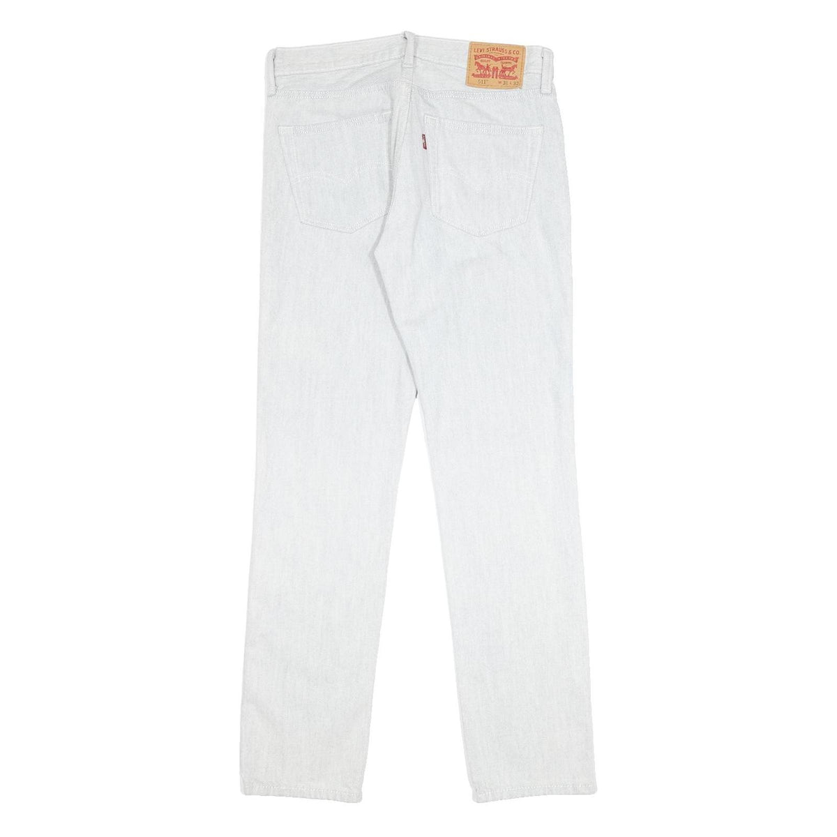 LEVI'S 511 Slim Mens Jeans White Slim Skinny Denim W31 L32 Zip