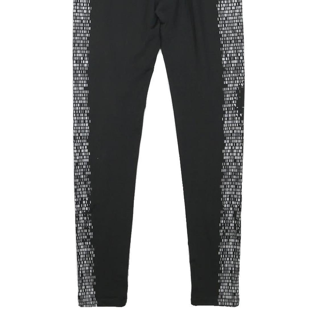 NIKE Womens Joggers Black & White XS W26 L27 Slim Tapered Printed Side Panels