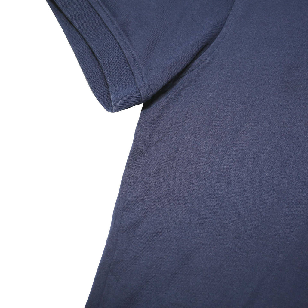 TOMMY HILFIGER Mens Navy Blue Short Sleeve Plain Polo Shirt M Cotton Blend