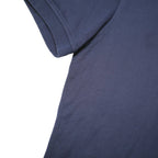 TOMMY HILFIGER Mens Navy Blue Short Sleeve Plain Polo Shirt M Cotton Blend