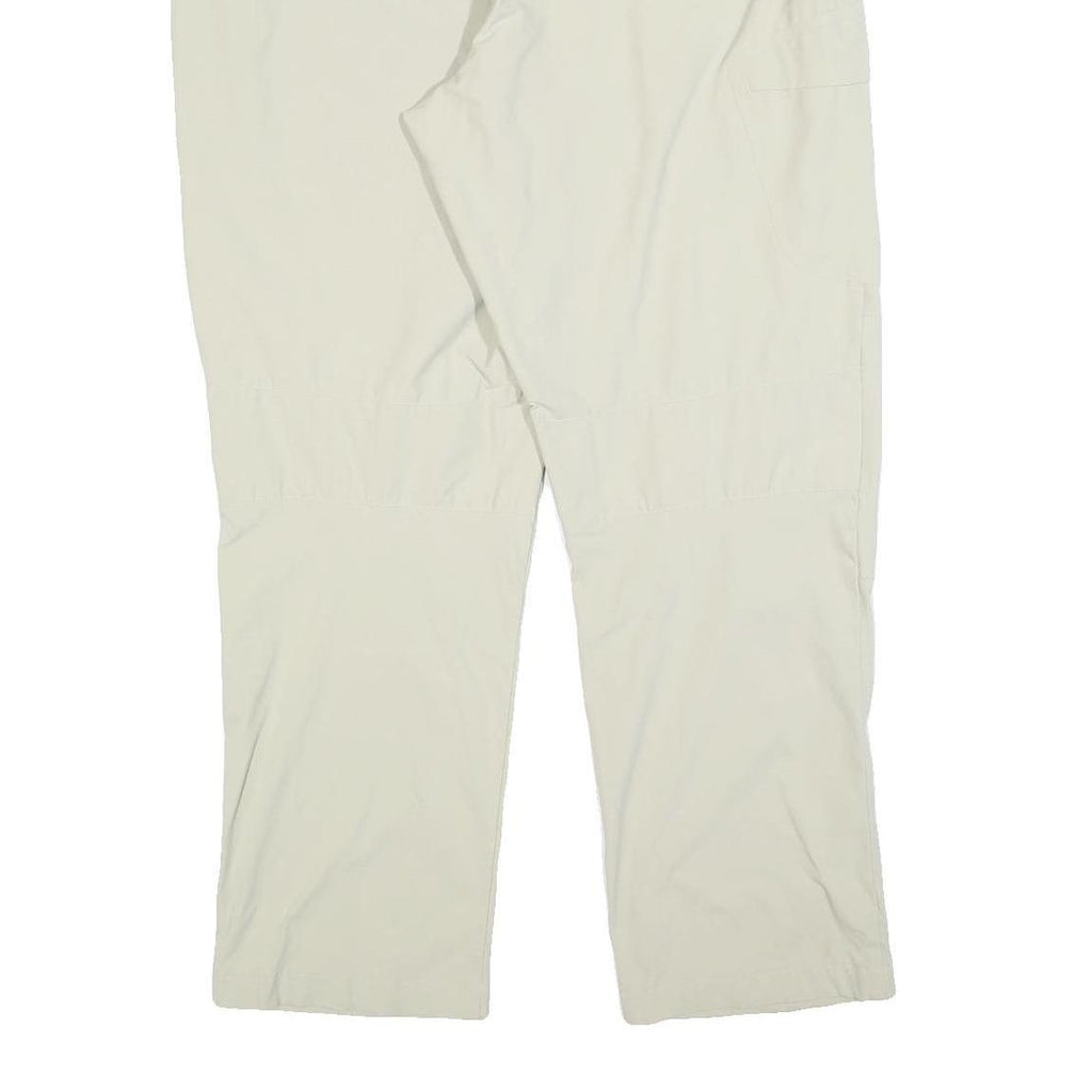 ODLO Mens Polyester Blend Cream Regular Fit Straight Leg Trousers W36 L32