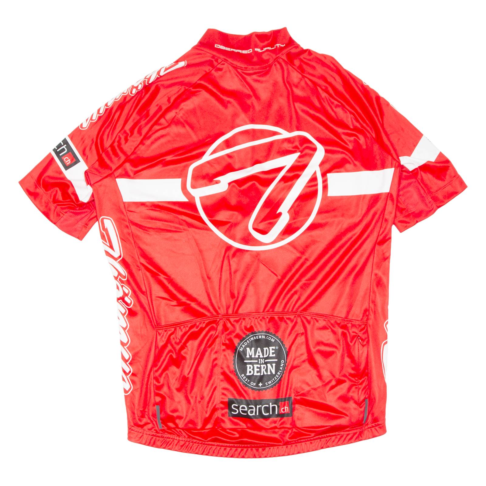 Cycling Mens Jersey Red Full Zip XL