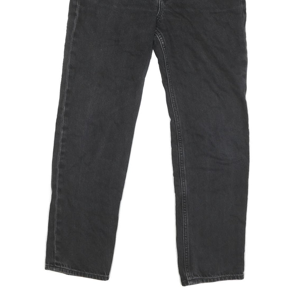 LEVI'S 501 Big E Womens Jeans Black Slim Straight Denim Raw W28 L27 Vintage