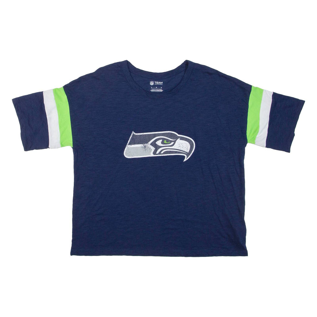 NFL Seattle Seahawks Womens T-Shirt Blue USA L