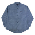 NAUTICA Mens Shirt Blue Check Long Sleeve XL