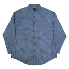 NAUTICA Mens Shirt Blue Check Long Sleeve XL