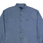 NAUTICA Mens Shirt Blue Check Long Sleeve XL
