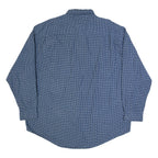 NAUTICA Mens Shirt Blue Check Long Sleeve XL