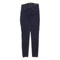 GUESS Womens Jeans Navy Cotton Blend Slim Skinny Zip W25 L28 Stylish Casual
