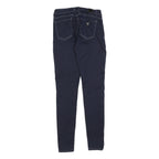 GUESS Womens Jeans Navy Cotton Blend Slim Skinny Zip W25 L28 Stylish Casual