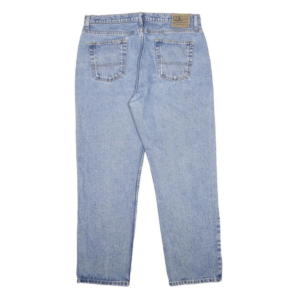 RALPH LAUREN POLO JEANS COMPANY Mens Jeans Blue Classic Straight Denim Medium