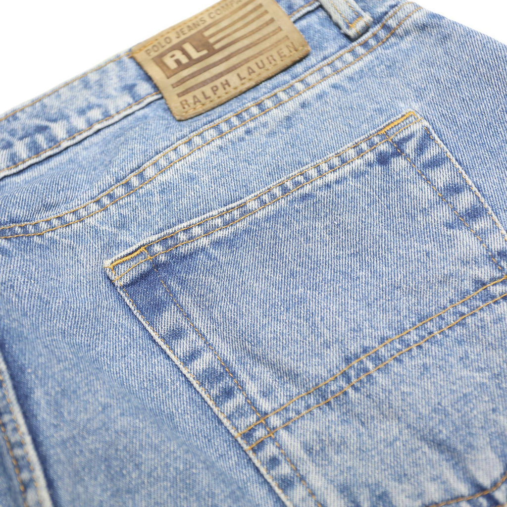 RALPH LAUREN POLO JEANS COMPANY Mens Jeans Blue Classic Straight Denim Medium
