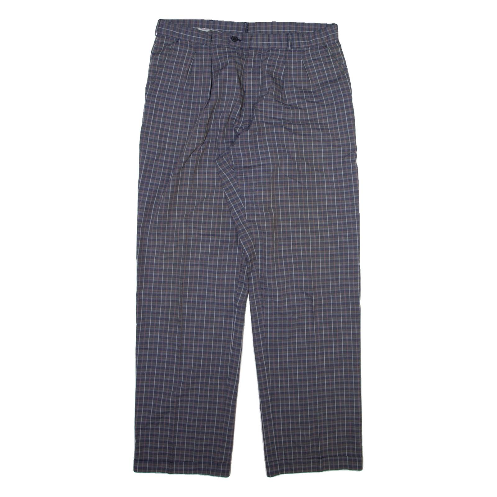 YES SIR Mens Trousers Grey Regular Straight W34 L31