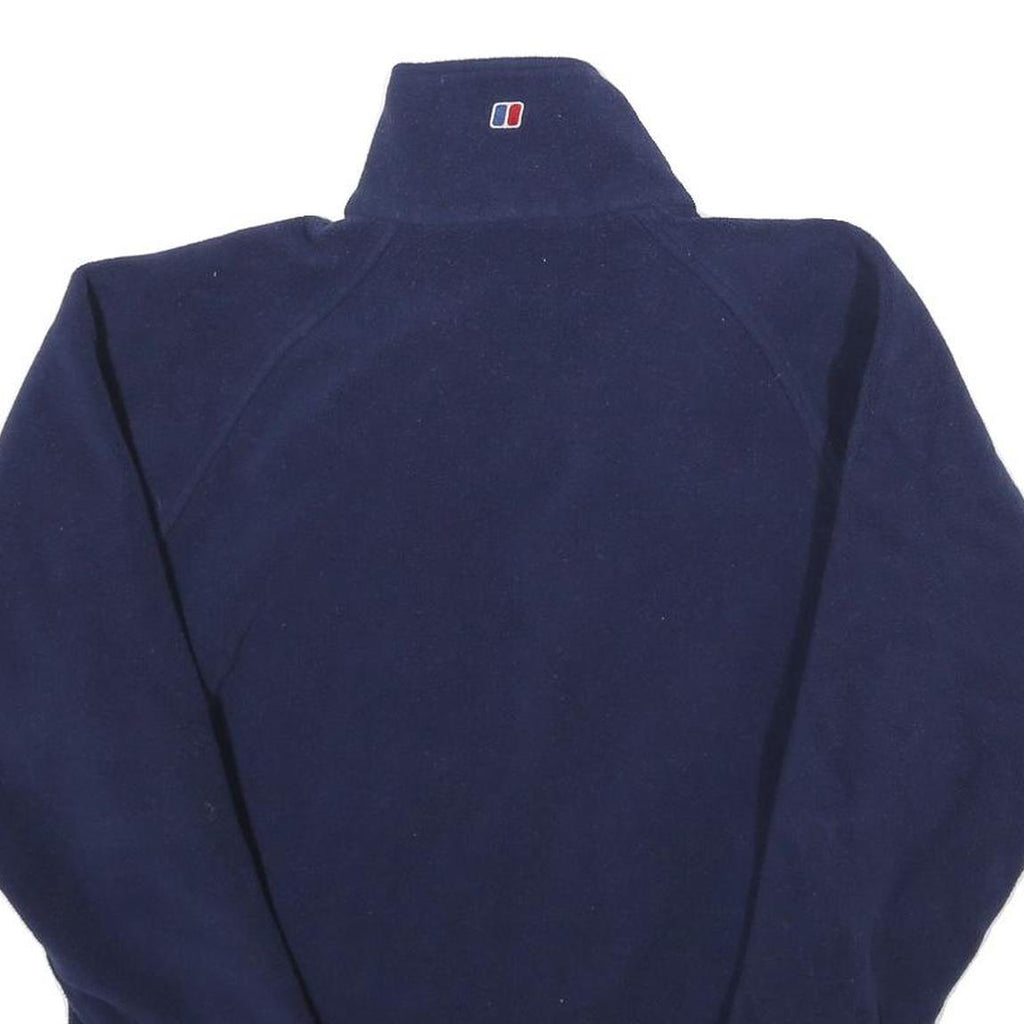 BERGHAUS Womens Blue Jacket UK 14 Polyester Zip Plain Outdoor Warm Jacket