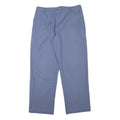 KLOPMAN Mens Cotton Blend Blue Relaxed Straight Trousers W32 L28 Workwear