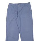 KLOPMAN Mens Cotton Blend Blue Relaxed Straight Trousers W32 L28 Workwear
