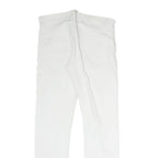 NXS Womens Slim White Denim Jeans W30 L28 Distressed Cotton Blend Zip