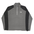 THE NORTH FACE Mens Grey & Black Outdoor Pullover Plain Crew Neck Basic Knit L