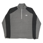 THE NORTH FACE Mens Grey & Black Outdoor Pullover Plain Crew Neck Basic Knit L