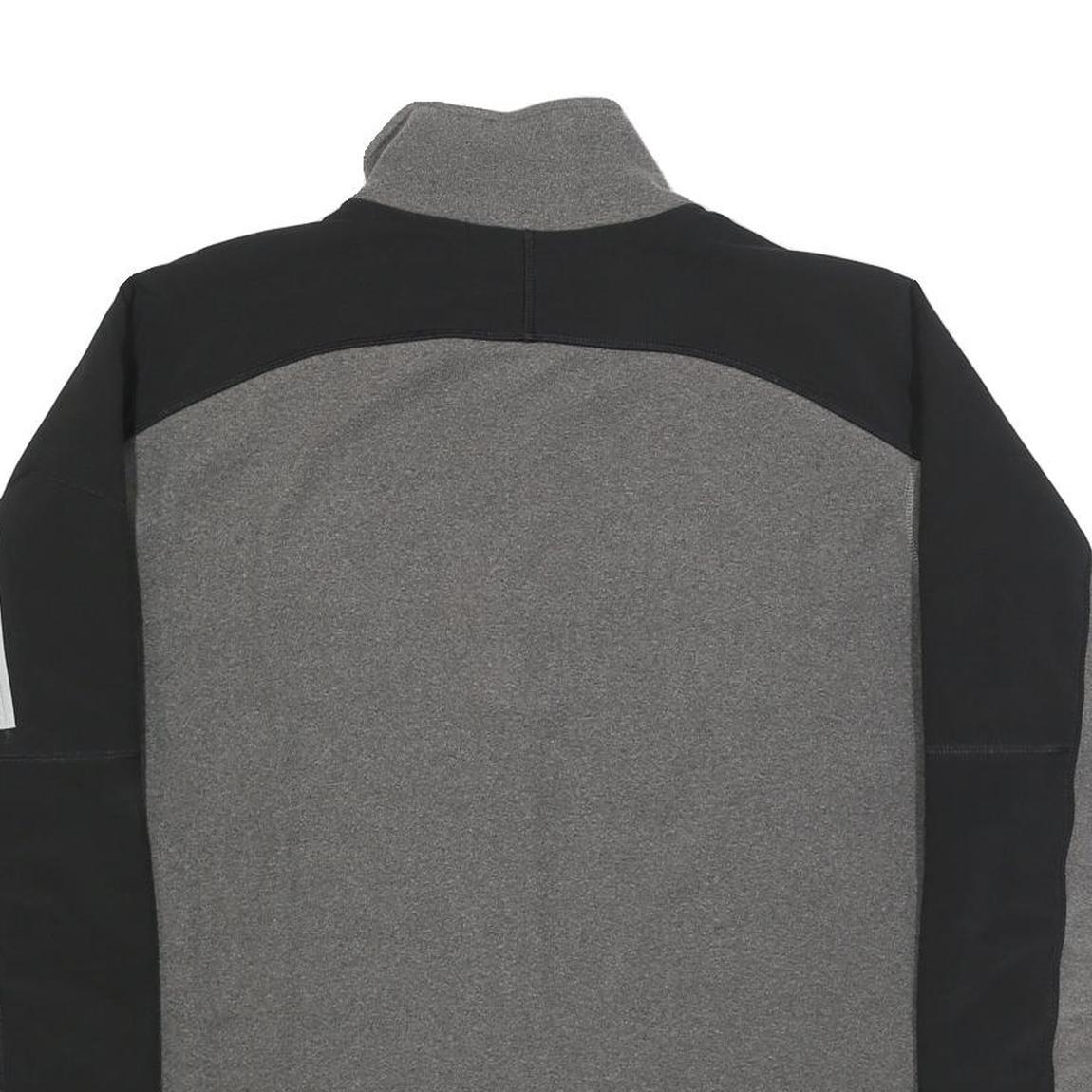 THE NORTH FACE Mens Grey & Black Outdoor Pullover Plain Crew Neck Basic Knit L