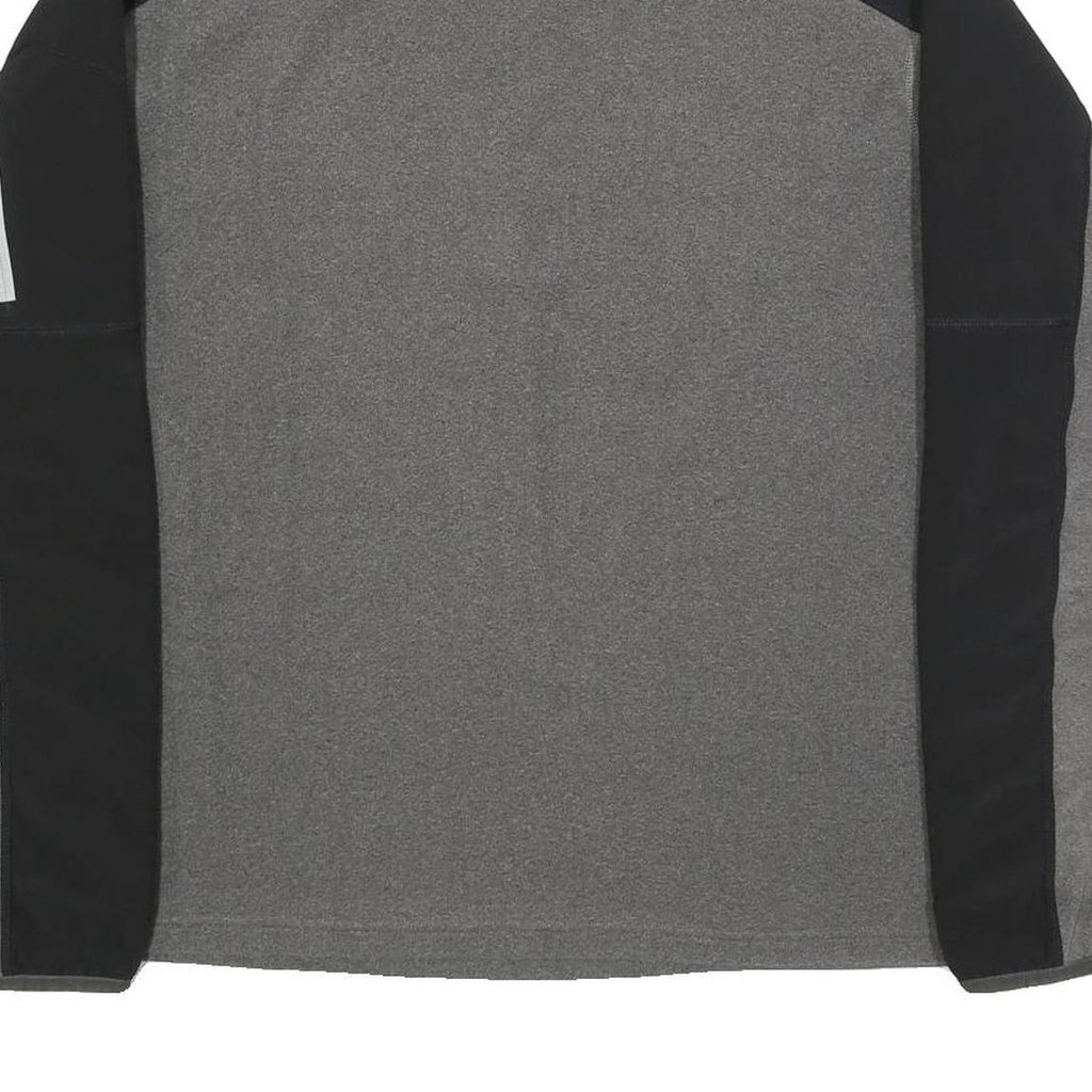 THE NORTH FACE Mens Grey & Black Outdoor Pullover Plain Crew Neck Basic Knit L