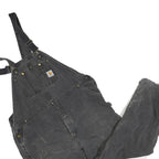 CARHARTT Mens Black Cotton Blend Relaxed Dungarees L W44 L28 Workwear Utility