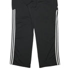 ADIDAS Mens Joggers Black & White Regular Tapered 2XL W32 L31 Classic Fit