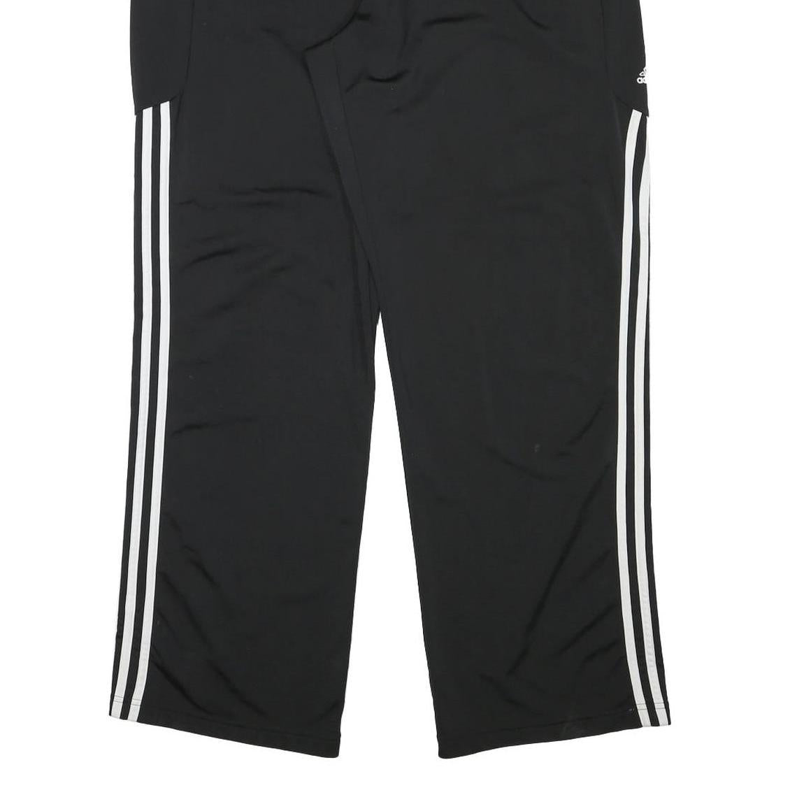 ADIDAS Mens Joggers Black & White Regular Tapered 2XL W32 L31 Classic Fit