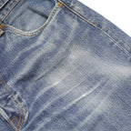 LEVI'S 501 Mens Jeans Blue Regular Straight Denim Medium W34 L30 Classic Button