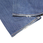 LEVI'S 501 Mens Jeans Blue Regular Straight Denim Medium W34 L30 Classic Button