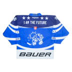 OCHSNER Ice Hockey Academy Mens Jersey Blue 3/4 Sleeve V-Neck XS