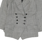 LOBEN Mens Black & White Checked Tailored Jacket M Polyester Blend Double