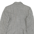 LOBEN Mens Black & White Checked Tailored Jacket M Polyester Blend Double