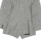 LOBEN Mens Black & White Checked Tailored Jacket M Polyester Blend Double