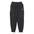 NIKE Mens Joggers Black Slim Tapered S W24 L27 Cotton Blend Logo Sweatpants