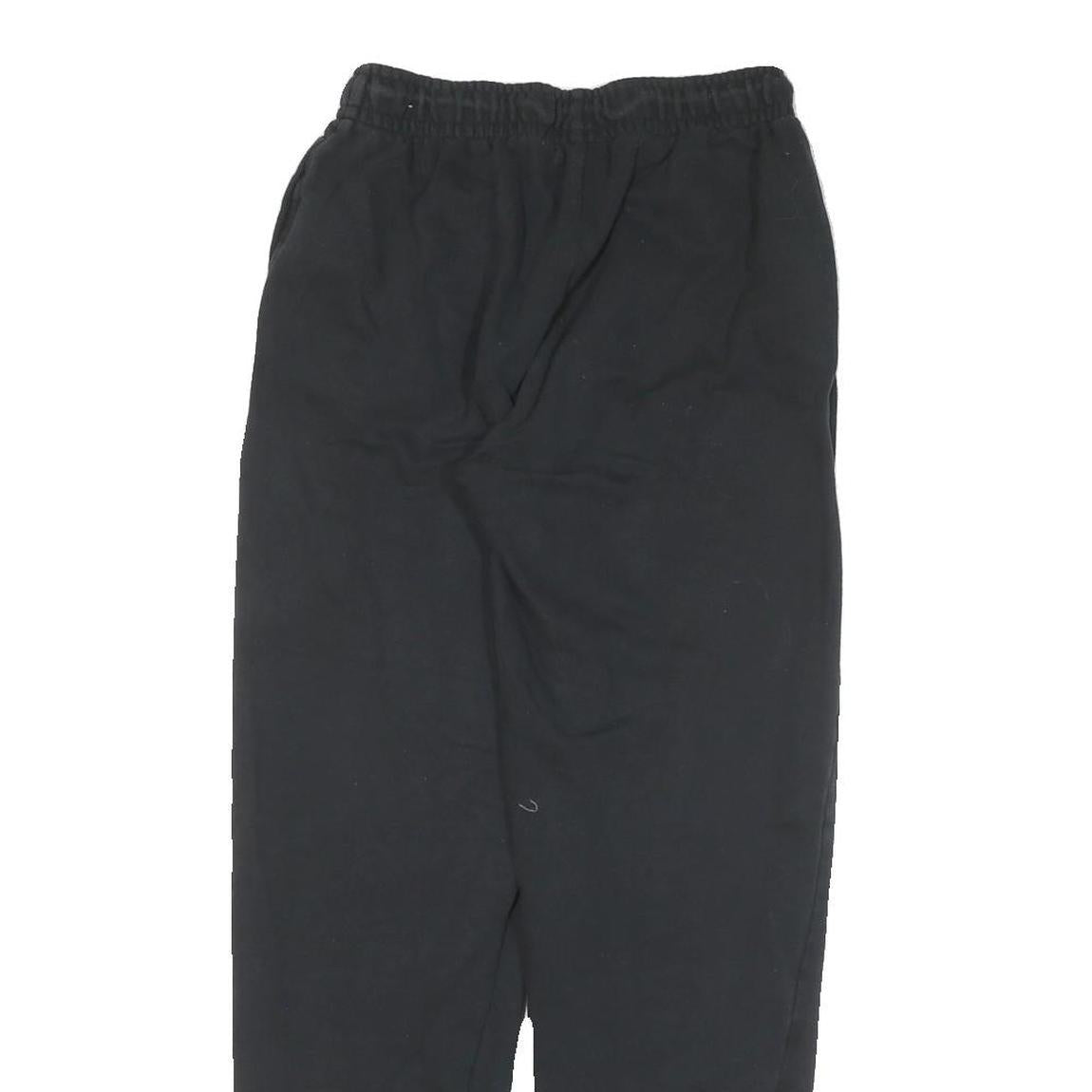 NIKE Mens Joggers Black Slim Tapered S W24 L27 Cotton Blend Logo Sweatpants