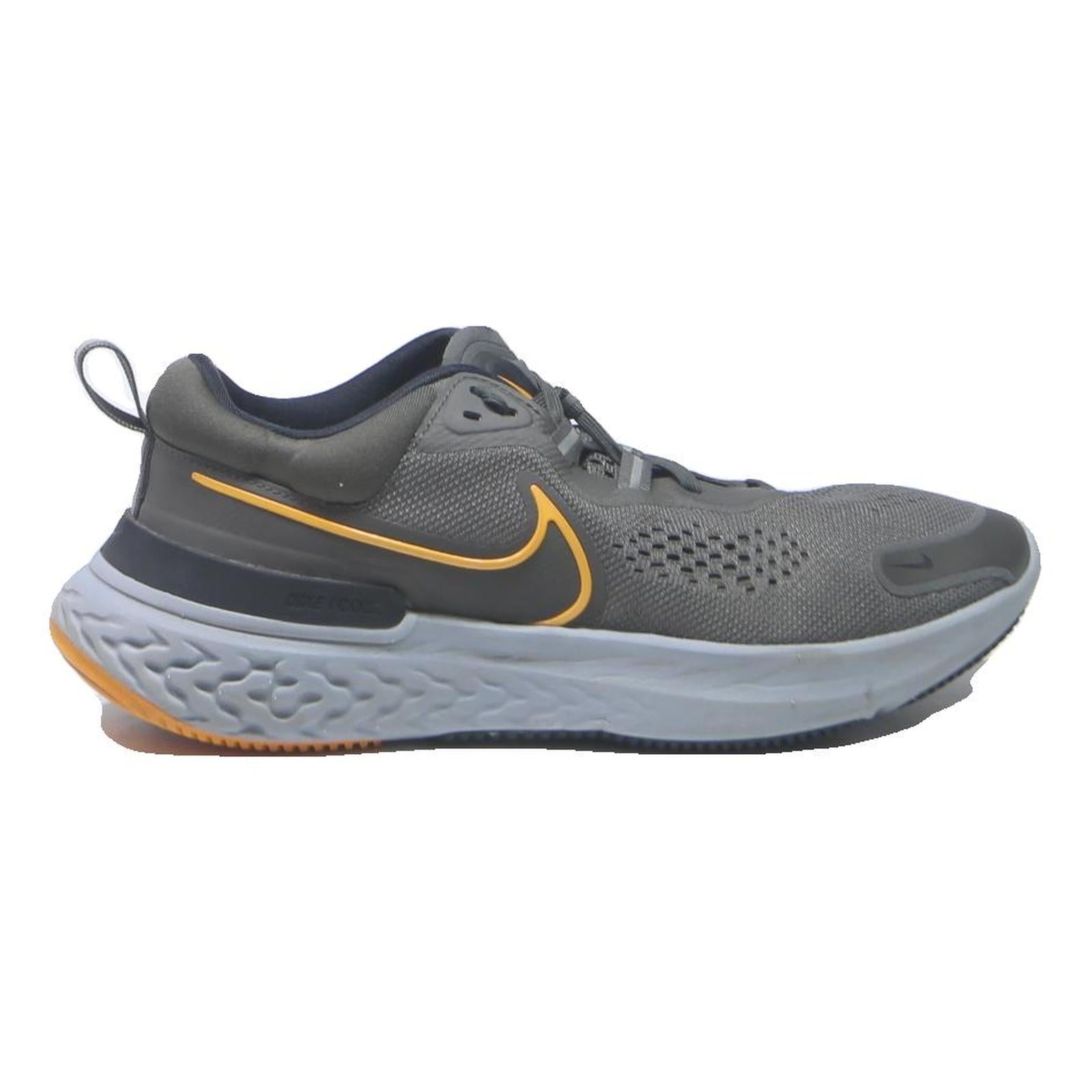 NIKE React Infinity Run Mens Trainers Sneaker Grey & Orange Synthetic UK 8