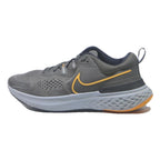 NIKE React Infinity Run Mens Trainers Sneaker Grey & Orange Synthetic UK 8